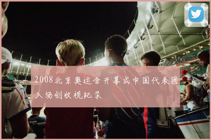 2008北京奥运会开幕式中国代表团入场创收视纪录