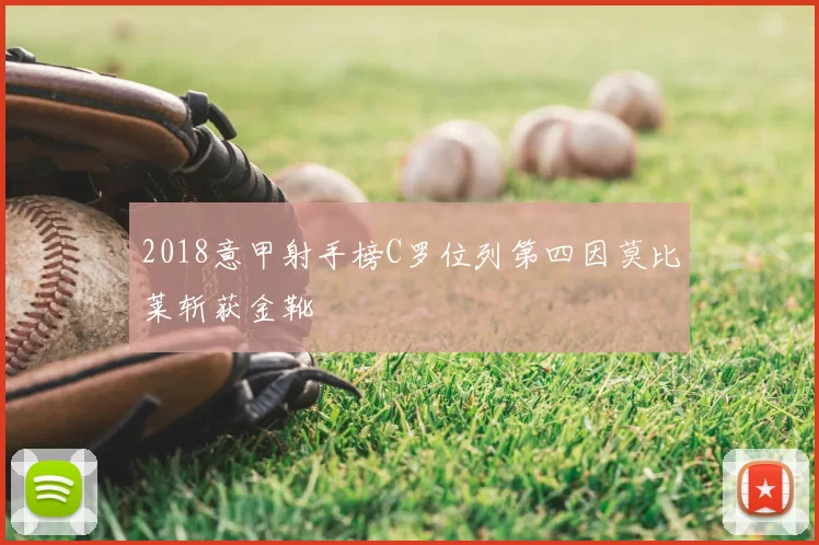 2018意甲射手榜C罗位列第四因莫比莱斩获金靴